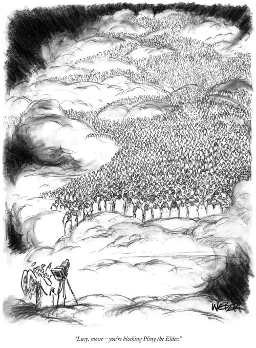 "Lucy, move - you're blocking Pliny the Elder."