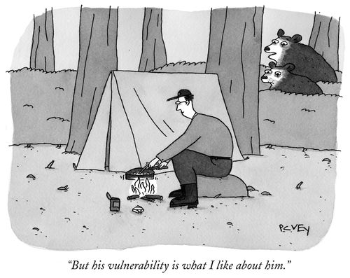 "But his vulnerability is what I like about him."