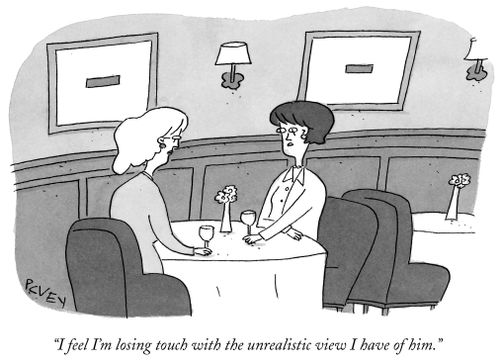 "I feel I'm losing touch with the unrealistic view I have of him."