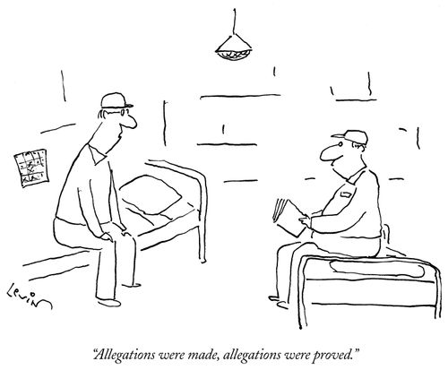 "Allegations were made, allegations were proved."