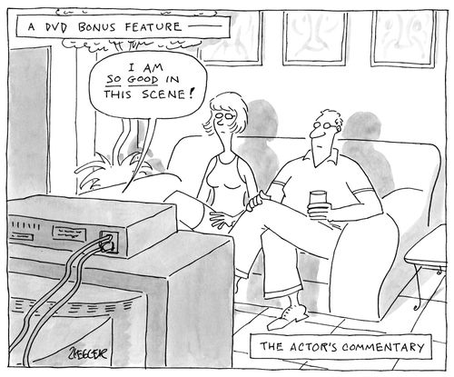 A DVD bonus feature – the actor's commentary