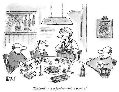 "Richard's not a foodie - he's a boozie."