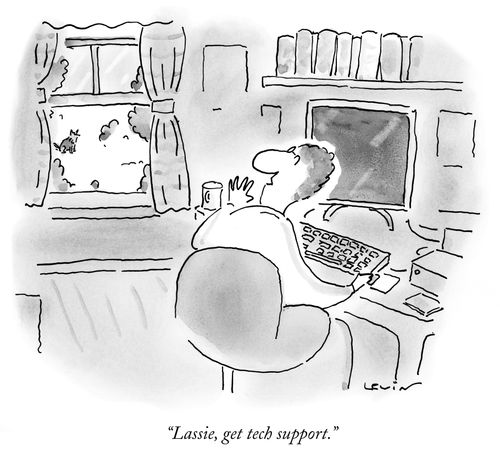"Lassie, get tech support."