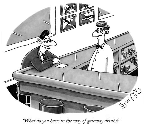 "What do you have in the way of gateway drinks?"