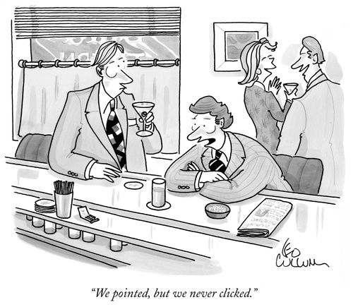 "We pointed, but we never clicked."