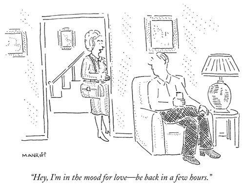 "Hey, I'm in the mood for love—be back in a few hours."