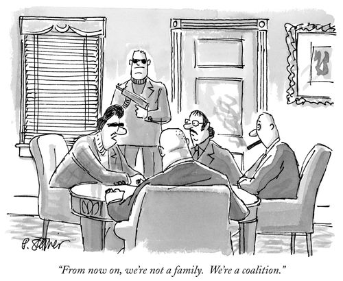 "From now on, we're not a family. We're a coalition."
