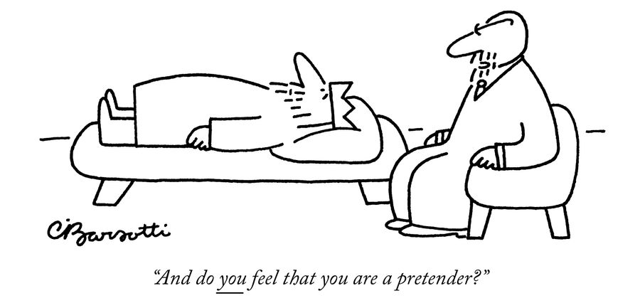 "And do you feel that you are a pretender?"