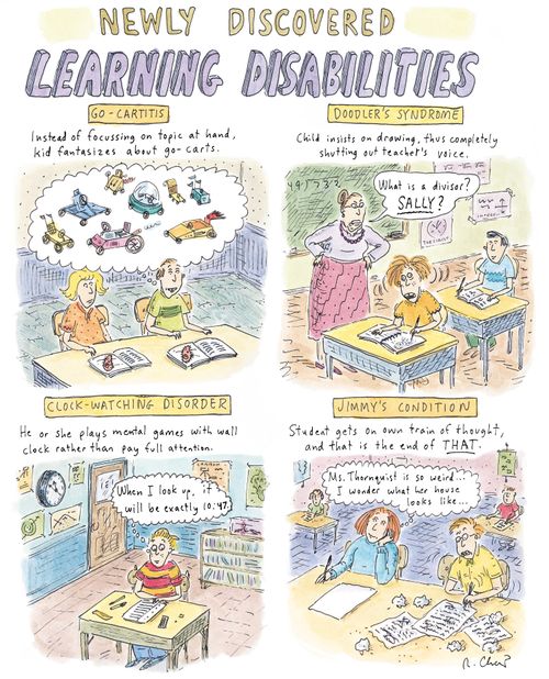 Newly discovered learning disabilities,