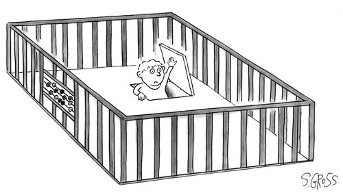 Playpen escape hatch.