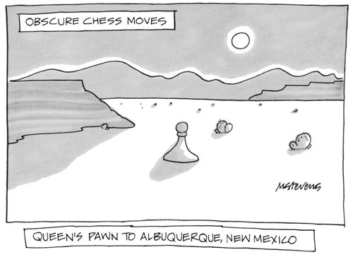"Queen's Pawn to Albuquerque,New Mexico."