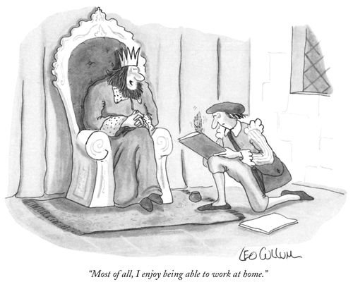 "Most of all, I enjoy being able to work at home."