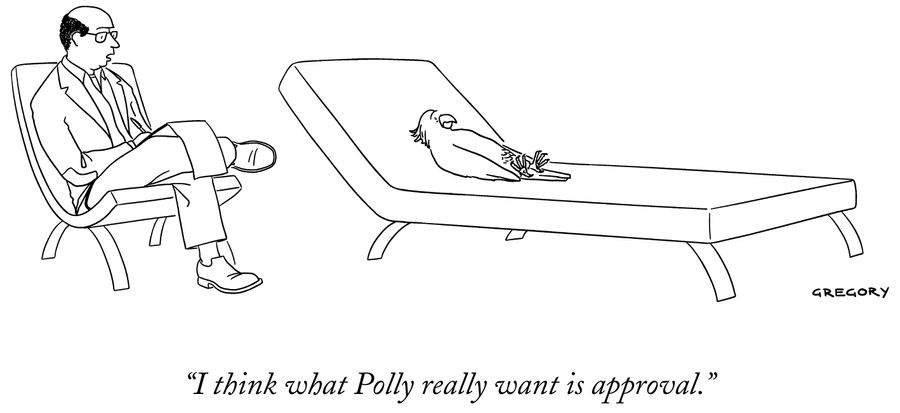 "I think what Polly really want is approval."