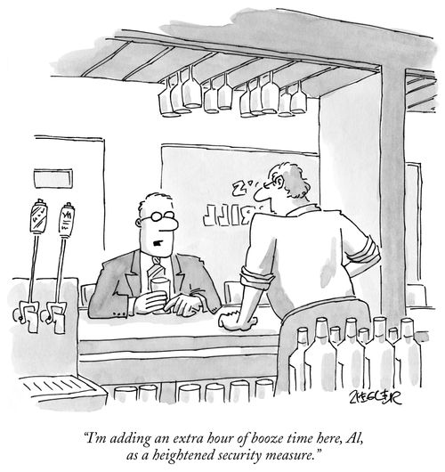 Extra Hour of Booze Time as a Security Measure