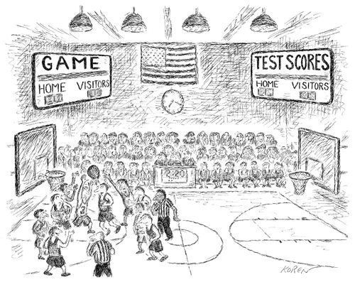 A basketball match