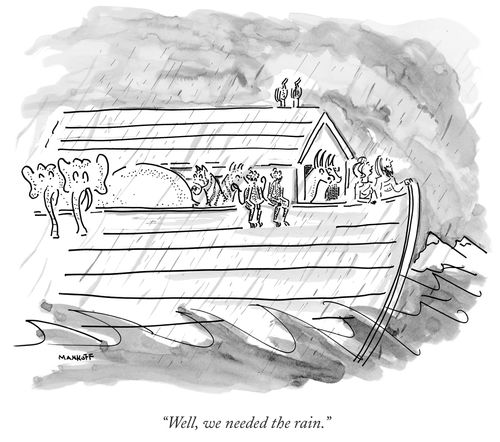 "Well, we needed the rain."