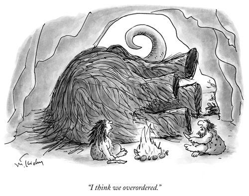 "I think we overordered."