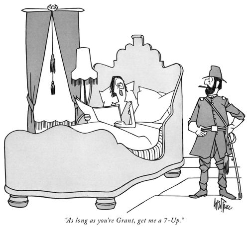 "As long as you're Grant, get me a 7-Up."