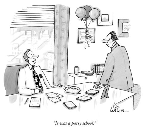 "It was a party school."