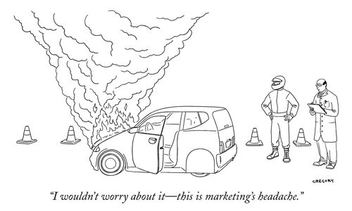 "I wouldn't worry about it -- this is marketing's headache."