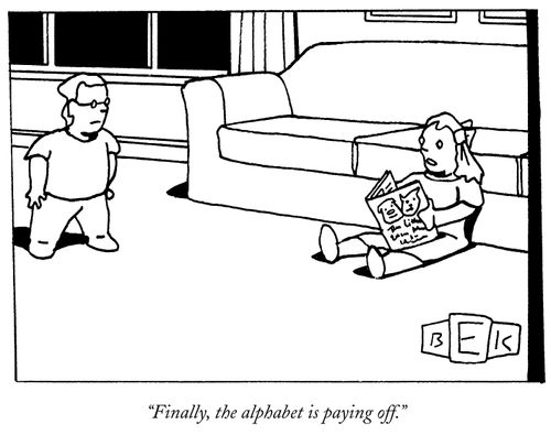 "Finally, the alphabet is paying off."