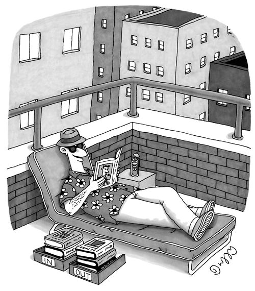 Inbox and outbox for books