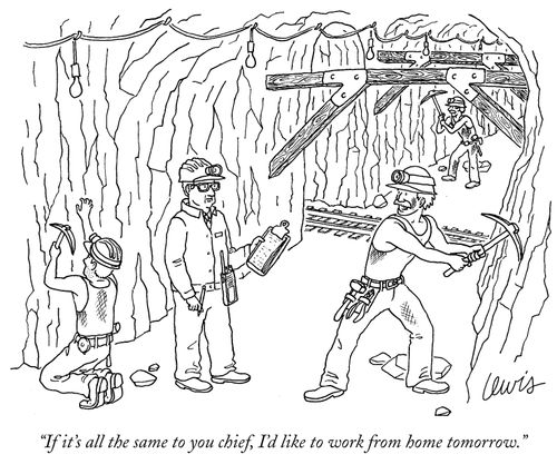 "If it's all the same to you chief, I'd like to work from home tomorrow."