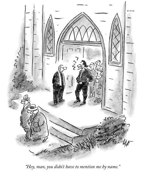 "Hey, man, you didn't have to mention me by name."
