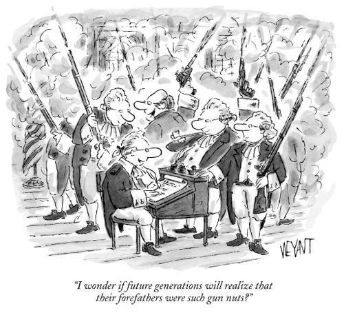 "I wonder if future generations will realize that their forefathers were such gun nuts?"
