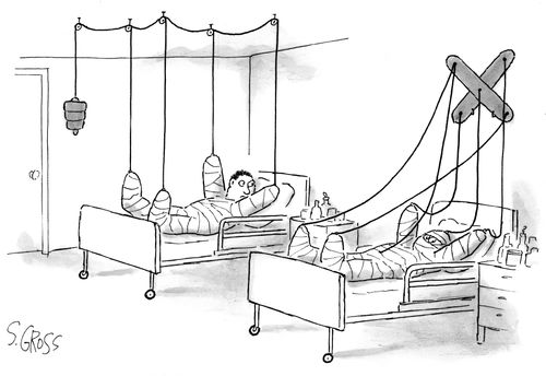 A marionette in a full body cast