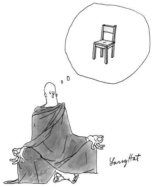 A Buddhist monk dreams of chairs