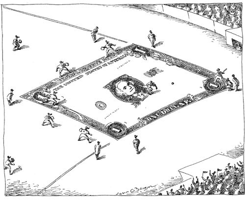 A one dollar baseball field