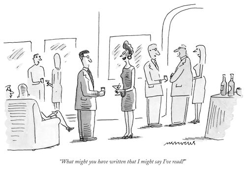 "What might you have written that I might say I've read?"