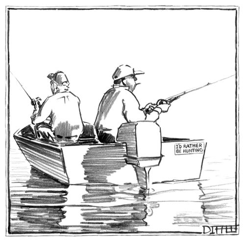 'I'd rather be hunting.'