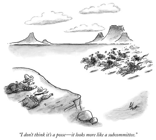 "I don't think it's a posse- it looks more like a subcommitee."