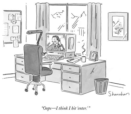 "Oops - I think I hit 'enter.'"