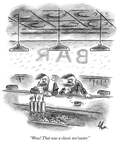 "Wow! That was a classic nor'easter."