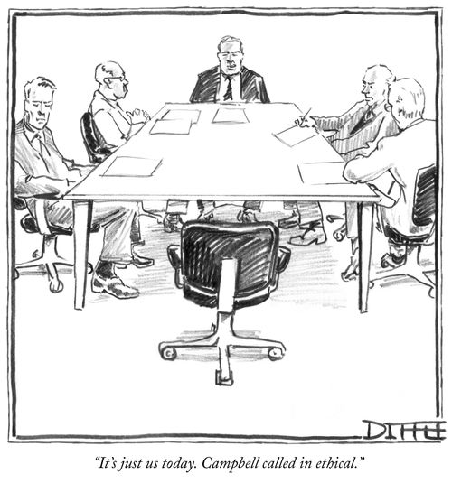 "It's just us today. Campbell called in ethical."
