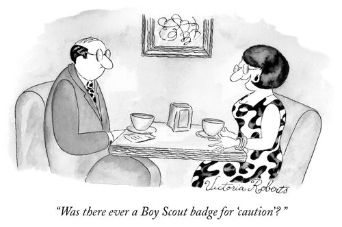 "Was there ever a boy scout badge for 'caution'?"