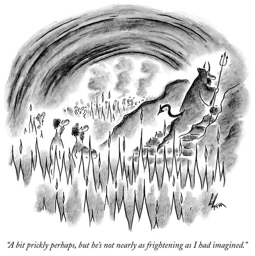 "A bit prickly, perhaps, but he's not nearly as frightening as I had imagined."