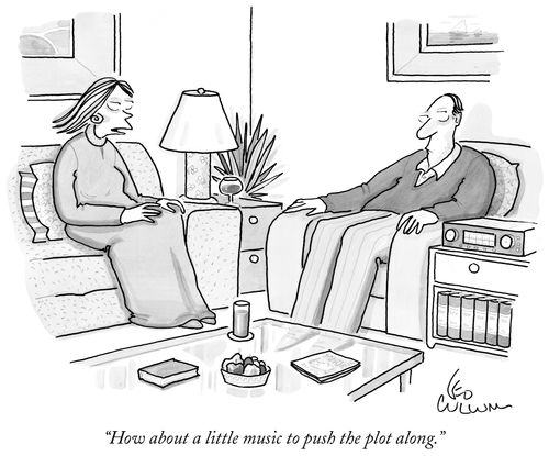 "How about a little music to push the plot along."