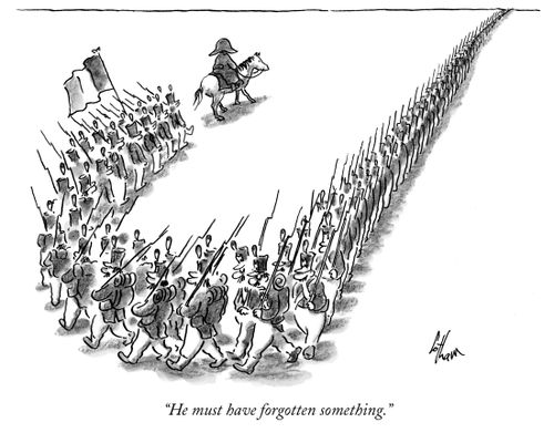 "He must have forgotten something."