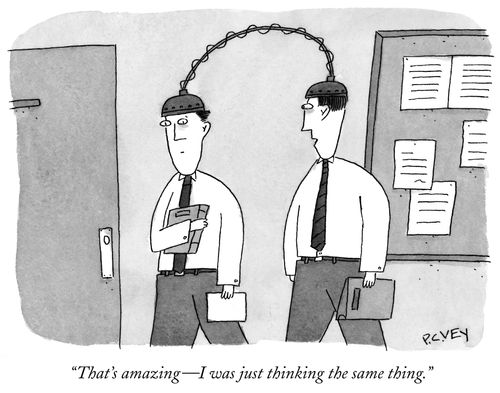 "That's amazing - I was just thinking the same thing."