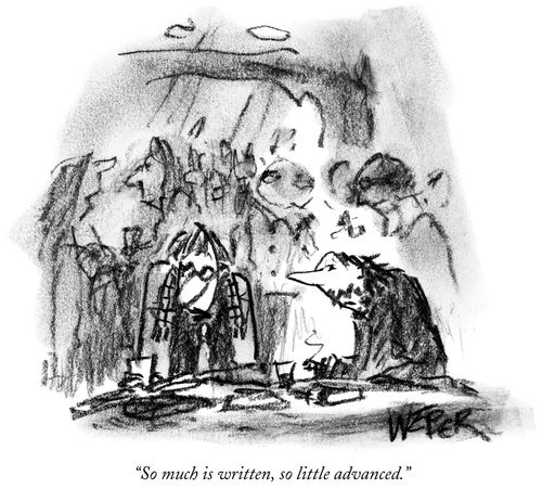 "So much is written, so little advanced."
