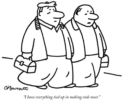 "I have everything tied up in making ends meet."