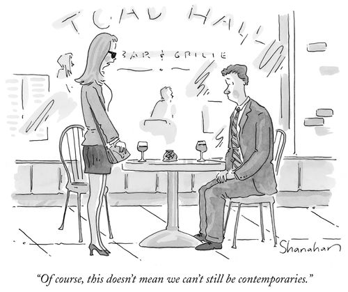 "Of course, this doesn't mean we can't still be contemporaries."