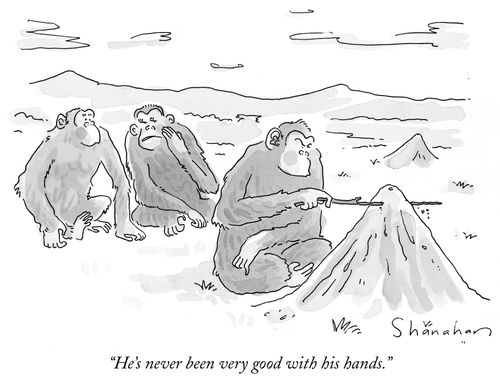"He's never been very good with his hands."