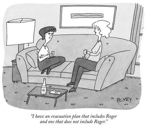 "I have an evacuation plan that includes Roger and one that does not include Roger."