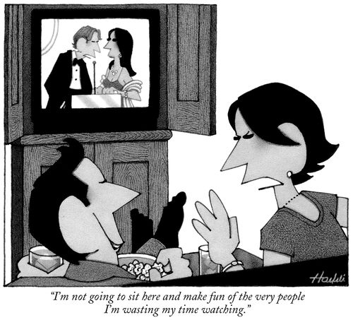 "I'm not going to sit here and make fun of the very people I'm wasting my time watching."