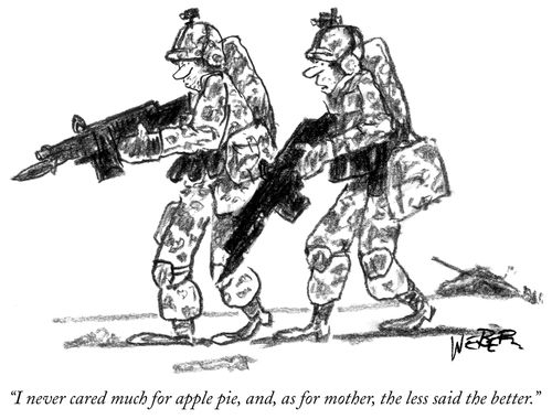 "I never cared much for apple pie, and, as for mother, the less said the better."